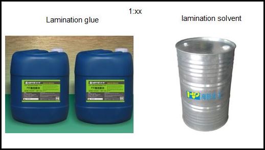 matching of glue and solvent