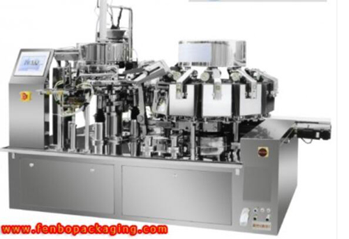 premade pouch sachet filling and sealing packing machine