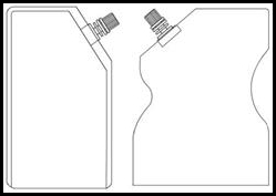 corner spout doypack materiales structure